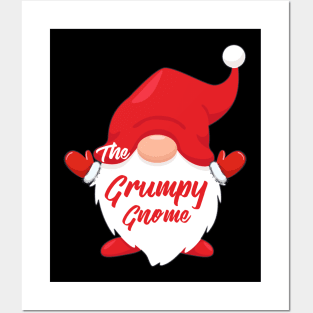 The Grumpy Gnome Matching Family Group Christmas Pajama Posters and Art